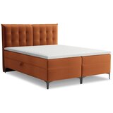 Makamii Boxspring postelja s prostorom za shranjevanje 160x200 cm v barvi terakote Mikana – | Shoptok.si