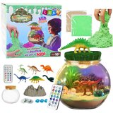 Lean Toys Ustvarjalni komplet za terarij z dinozavri z LED lučko in daljinskim upravljalnikom | Shoptok.si
