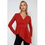 Trend Alacati Stili ženska bluza dugih rukava Alc-X12967, crvena | Eponuda.com