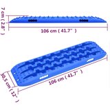  Daske za vuču 2 kom plave 106 x 30,5 x 7 cm najlonske | shoptok.hr