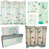 Izobraževalna obojestranska zložljiva penasta preproga 180 x 200 cm - Baby shower