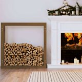 vidaXL Stalak za drva za ogrjev boja meda 100x25x100 cm od borovine | shoptok.hr
