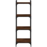  Regal za knjige 4 razine smeđa boja hrasta 40x30x120 cm drveni | Eponuda.com