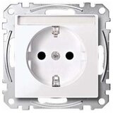 Merten SCHUKO vtičnica aws/gl s poljem za označevanje MEG2302-0325, (21225314) | Shoptok.si