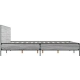  Okvir kreveta boja hrasta 120x200 cm konstruirano drvo i metal | shoptok.hr