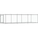  Kavez za pse s vratima sivi 6 x 2 x 1,5 m od pocinčanog čelika | Eponuda.com