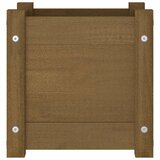  Vrtna sadilica smeđa boja meda 31x31x31 cm od masivne borovine | Eponuda.ba
