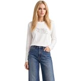 Liu Jo Majice z dolgimi rokavi T-SHIRT TF6286 JS003 Bela Cene