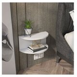 Hanah home noćni ormarić bella white u
