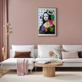  Plakat - Mona Lisa Pop-Art 40x60 Zlatni okvir s margom | shoptok.hr