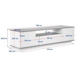 Hanah home tv polica veramont anthracite atlantic pine | ePonuda.com