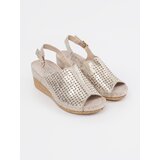 GOODIN Beige wedge sandals | Shoptok.si