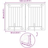  Vrata za pse s postoljem 2 pcs Hrast artisan 60 x 80 cm | shoptok.hr