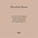 WoodWick Hazelnut Roast dišeča sveča z lesenim stenjem 610 g | Shoptok.si