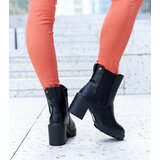 Gemre Black insulated classic heeled ankle boots Caio | ePonuda.com