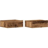  Plutajući noćni ormarići 2 kom staro drvo 40x32x15 cm | shoptok.hr