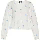 DreiMaster Vintage Bluza modra / volneno bela