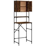 vidaXL omara za pralni stroj dimljen hrast 67x48x194 cm inženirski les | Shoptok.si