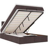 vidaXL Otomanski posteljni okvir z vzmetnico rjav 120x190 cm blago, (21610199) | Shoptok.si