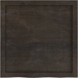 Stolna ploča tamnosmeđa 60x60x(2-6) cm tretirana hrastovina | shoptok.hr