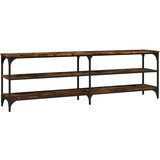 Maison Chic TV omarica - TV stojalo - Televizijska omarica dimljeni hrast 160x30x50 cm inženirski les, (21699294) | Shoptok.si