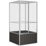  Kavez za ptice antracit 111 x 107 x 211 5 cm pocinčani čelik | shoptok.hr