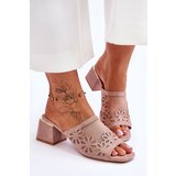 S. BARSKI S.Barski Mesh Heeled Slippers | ePonuda.com