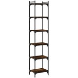  Regal za knjige sa 6 razina boja hrasta 40 x 30 x 188 cm drveni | Shoptok.si