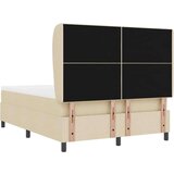 Box Postelja s pomičnim dnom in vzmetnico v kremni barvi, 160x200 cm, (22053055) | Shoptok.si