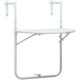 Viseći balkonski stol bijeli 60 x 64 x 83,5 cm plastični | shoptok.hr