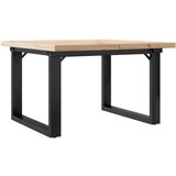  Stolić za kavu O-oblika 60x60x40,5 cm od borovine i čelik | shoptok.hr