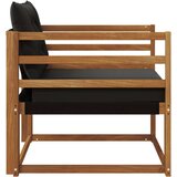  Set vanjskih sofa Čvrsto drvo akacije i Textilene Prirodna | shoptok.hr