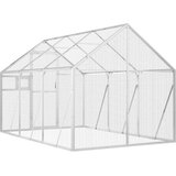  Kavez za ptice srebrni 1,79x3x1,85 m aluminijski | shoptok.hr