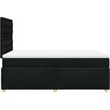  Krevet s oprugama i madracem crni 120 x 200cm od tkanine | shoptok.hr