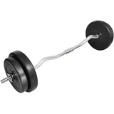 Valovita šipka s utezima 30 kg