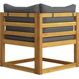 vidaXL Sedežna garnitura 2-delna z blazinami temno siva trdna akacija | Shoptok.si