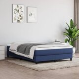 vidaXL Vzmetnica z žepkasto vzmetjo modra 140x190x20 cm blago Cene
