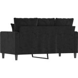  Dvosjed crni 120 cm baršunasti | shoptok.hr