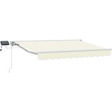  Ručni okvir tende s LED-ima Krema i bijela 3 x 2,5 m | shoptok.hr