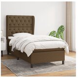  Krevet s oprugama i madracem tamnosmeđi 80x200 cm od tkanine | shoptok.hr