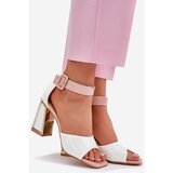 VINCEZA Lacquered Women's Sandals On Heel | ePonuda.com