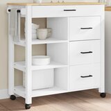  Kuhinjska kolica MONZA 84 x 40 x 88,5 cm od masivne borovine | shoptok.hr