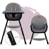 Momi stolica za hranjenje bebe Reki Grey Black, 6m+ | Eponuda.com