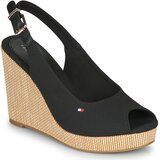 Tommy Hilfiger ICONIC ELENA SLING BACK WEDGE Crna Cijene