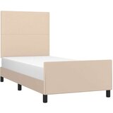  Okvir za krevet boja cappuccina 100x200 cm umjetna koža | shoptok.hr