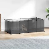  Kavez za male životinje crni 144 x 74 x 46,5 cm PP i čelik | shoptok.hr