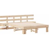 Krevetna konstrukcija Smeđa 120 x 200 cm Čvrsto borovo drvo | shoptok.hr