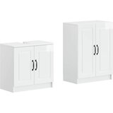  Set kupaonskih ormara od 2 dijela UTRECHT Bijela visokog sjaja | shoptok.hr