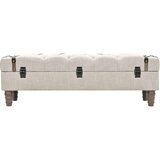 In klop za shranjevanje trden les in jeklo 111x34x37 cm | Shoptok.si