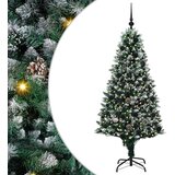 vidaXL Umestno božično drevo Zelena 180 cm PVC, jeklo in plastika | Shoptok.si